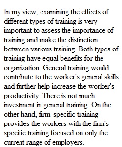 Generic vs. Firm-specific Training